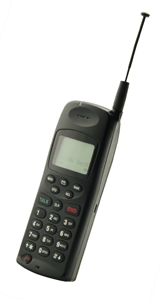 a mobile phone from the early 2000s