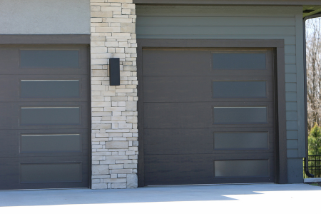 steel garage doors with window inserts