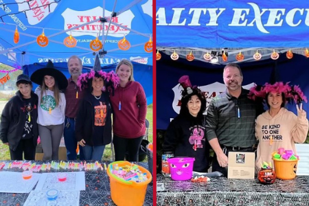 Trick or treat trails in Boonton and Rockaway, New Jersey.