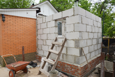 a home addition to the side of a house