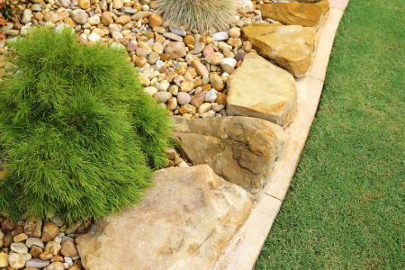 Low-maintenance landscaping