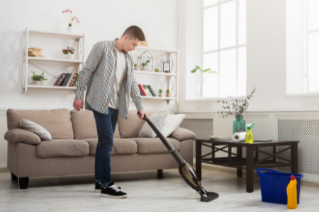 For your first apartment, you'll want to research and select a vacuum.