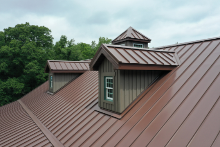 A metal roof.