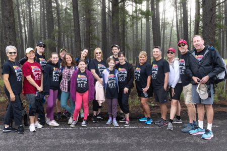 The team at Realty Executives of Flagstaff during the 2022 Climb to Conquer Cancer.