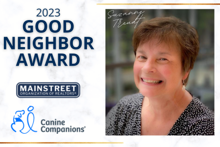 Suzanne Treudt, this year's recipient of the Good Neighbor Award.
