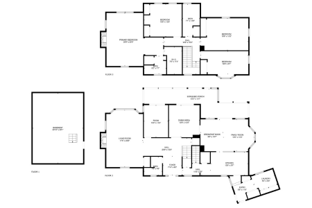 The floor plan for 4071 River Rd.