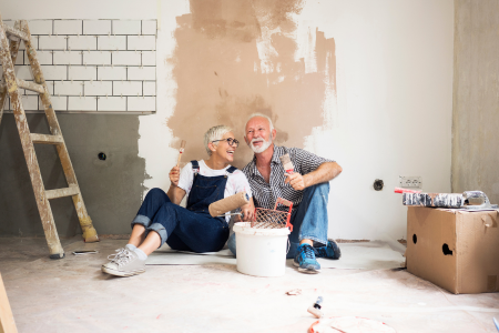 A couple who is working on a home project designed to help them better enjoy their space.